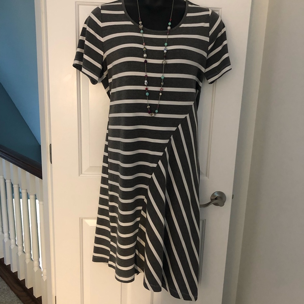 Lane Bryant knit dress/ New with tags/ gray /14/16